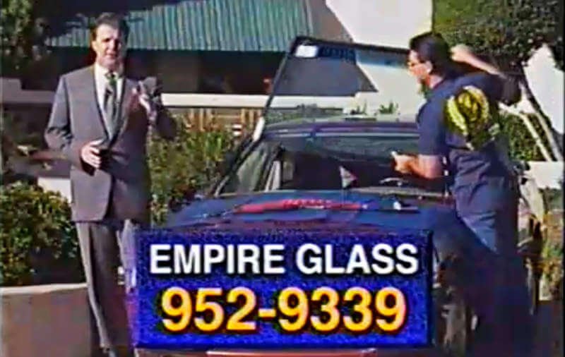 Rick Chance in an Empire Glass commercial