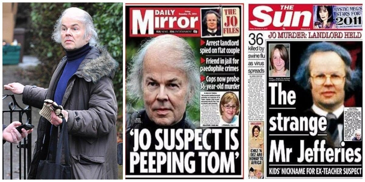 Christopher Jeffries on the cover of several newspapers
