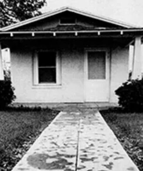 Charles “Smitty” Schmid & the home he lived in behind his parent’s home