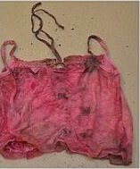 Clothes found at scene / mannequin and suitcase shown at press conference