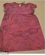 Clothes found at scene / mannequin and suitcase shown at press conference