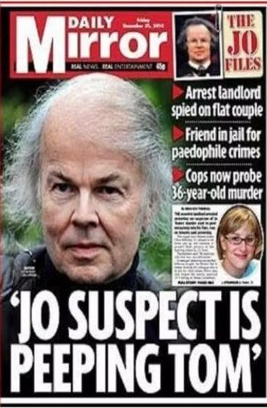 Christopher Jeffries on the cover of several newspapers