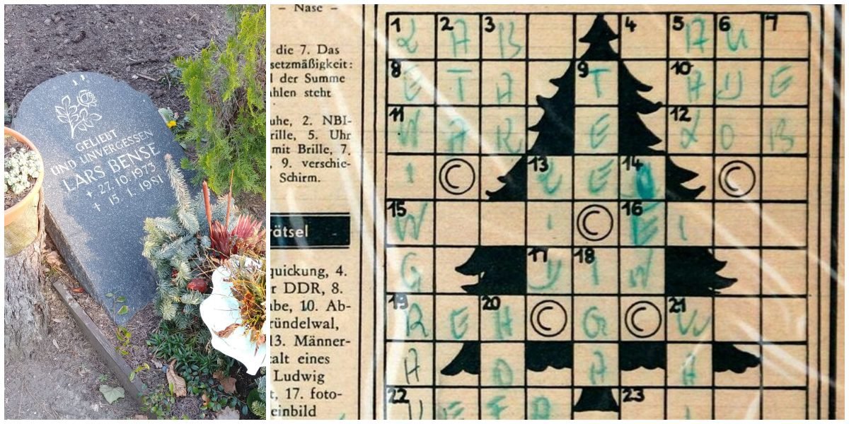 Crossword Puzzle found with Lars Bense's body