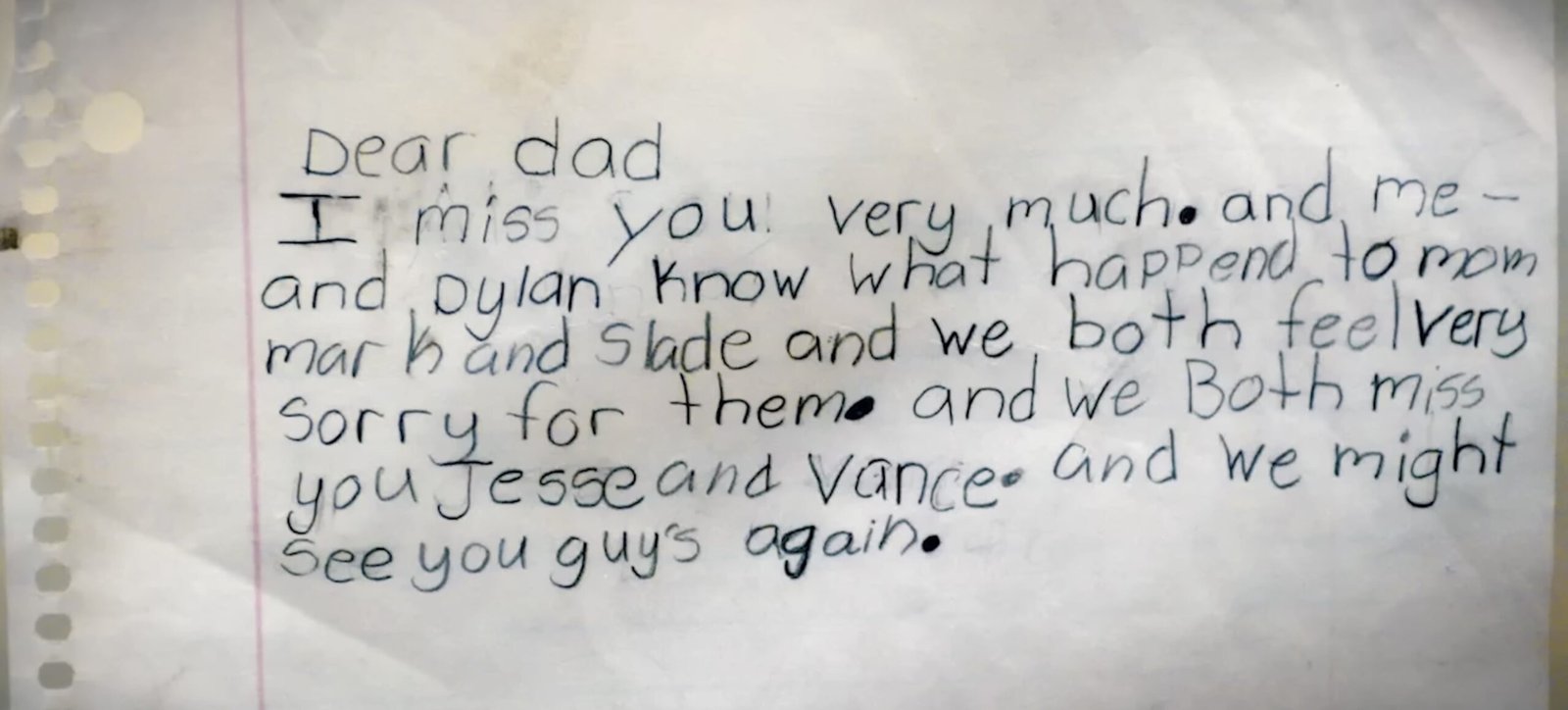Dylan's letter to his father