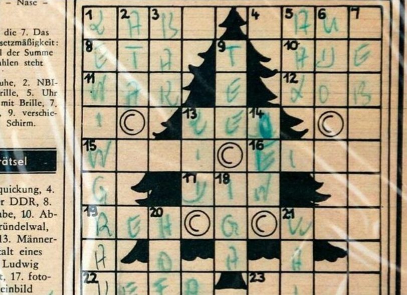 Crossword Puzzle found with Lars Bense's body