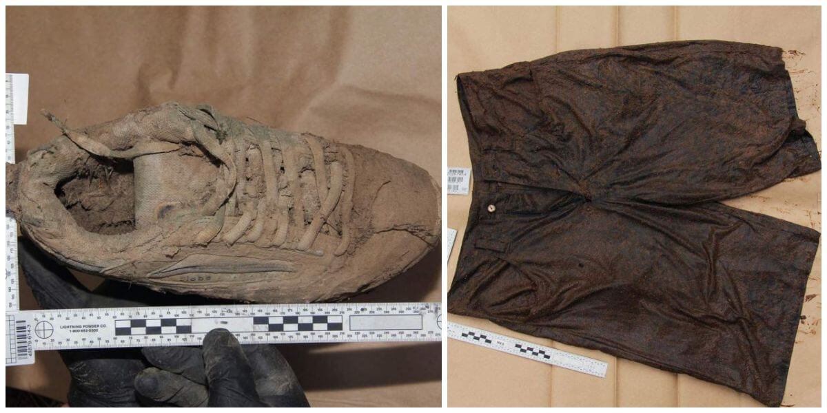 Daniel's shoe and shorts