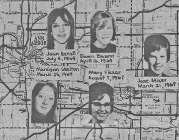 Map of where the victims were found