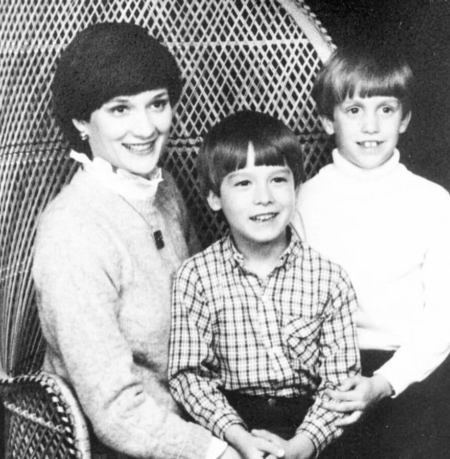 Susan Sharp Newsom with son's John and Jim
