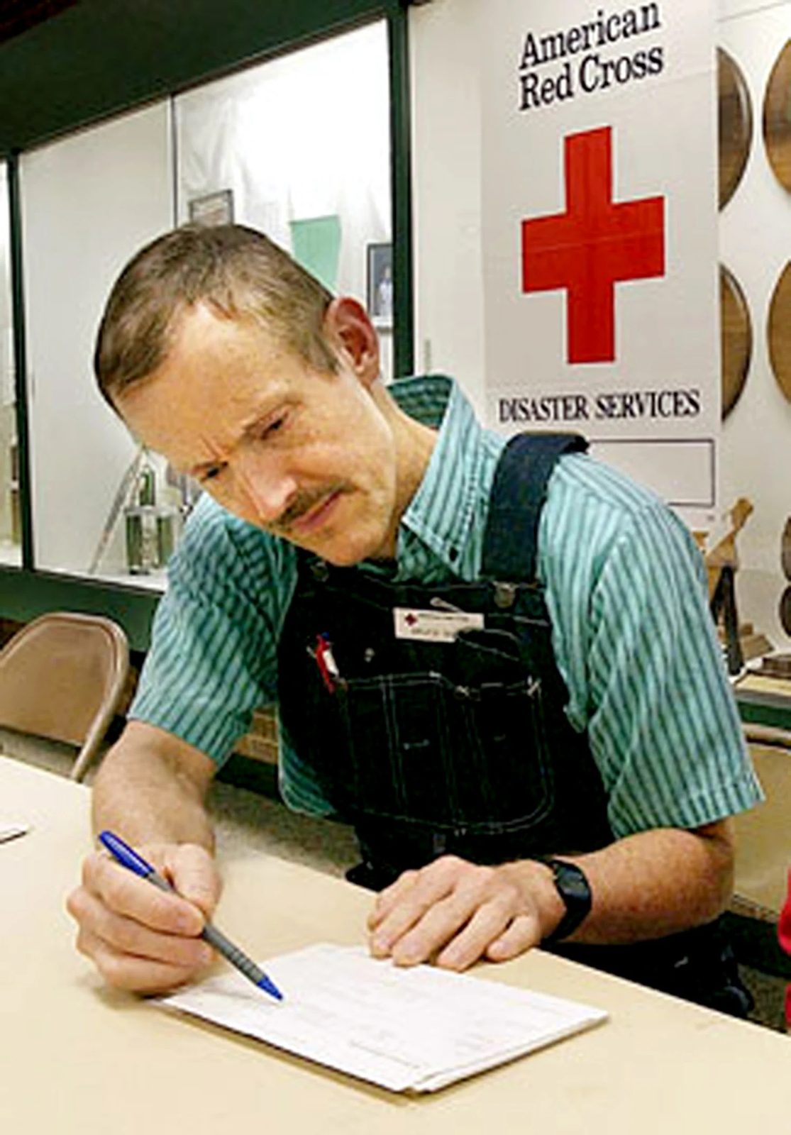 Bruce Ivins as a Red Cross volunteer
