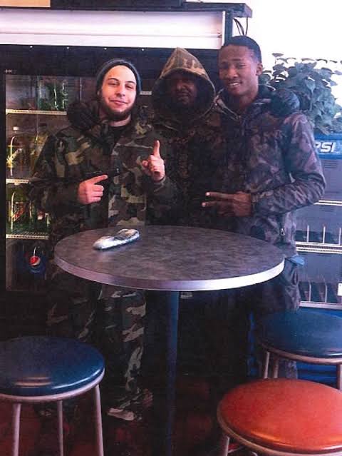 Khalil Abu Rayyan with friends