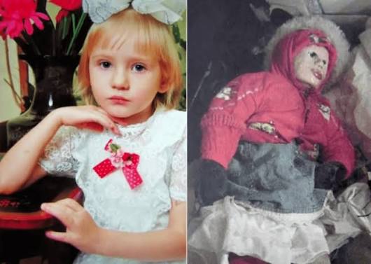 One of the girls in life, and the doll Moskvin made