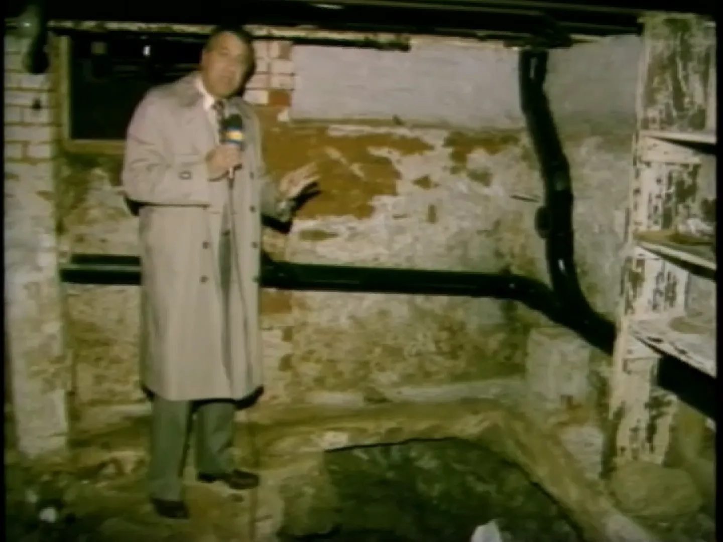 News report on the basement pit