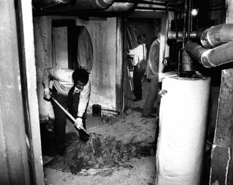 Police digging in Gary Heidnik’s basement