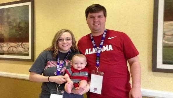 Leanna and Ross Harris with Cooper